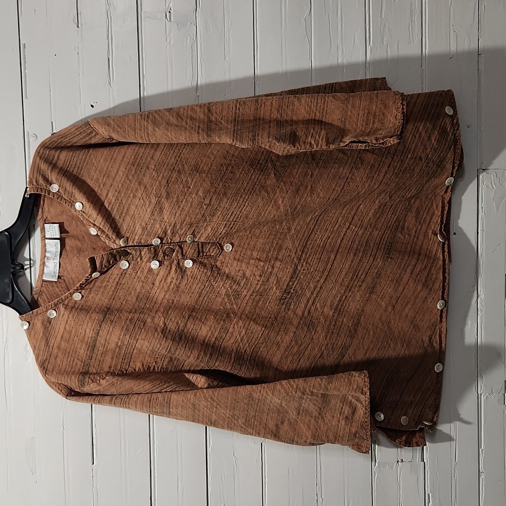 Sacred Threads brown Bohemian size Large  EUC